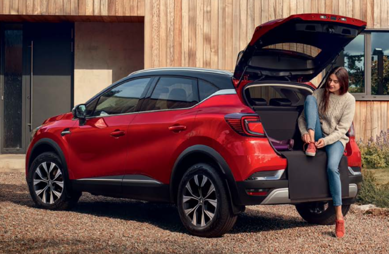 Tapis De Coffre Renault Captur II E-Tech (dès 2022) - PE, Protection Totale, Bords Relevés 4cm, Facile à Nettoyer